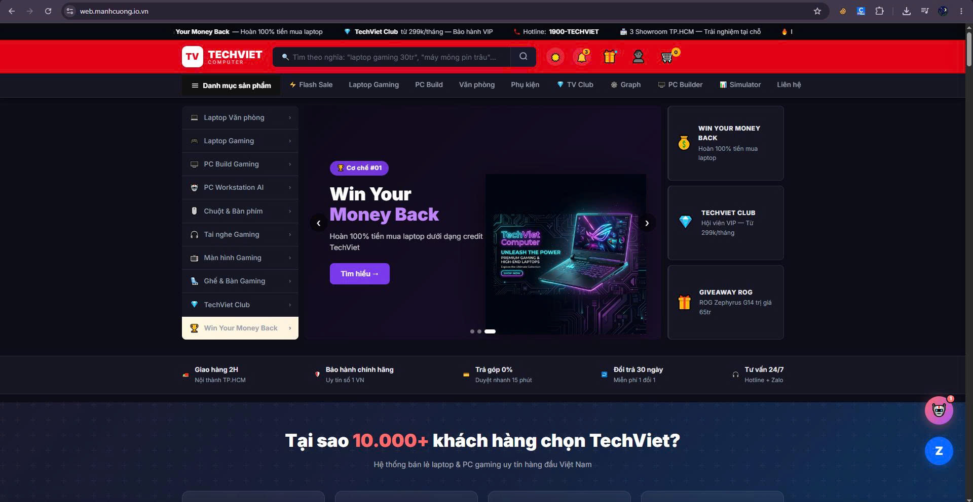 TechViet Computer E-Commerce